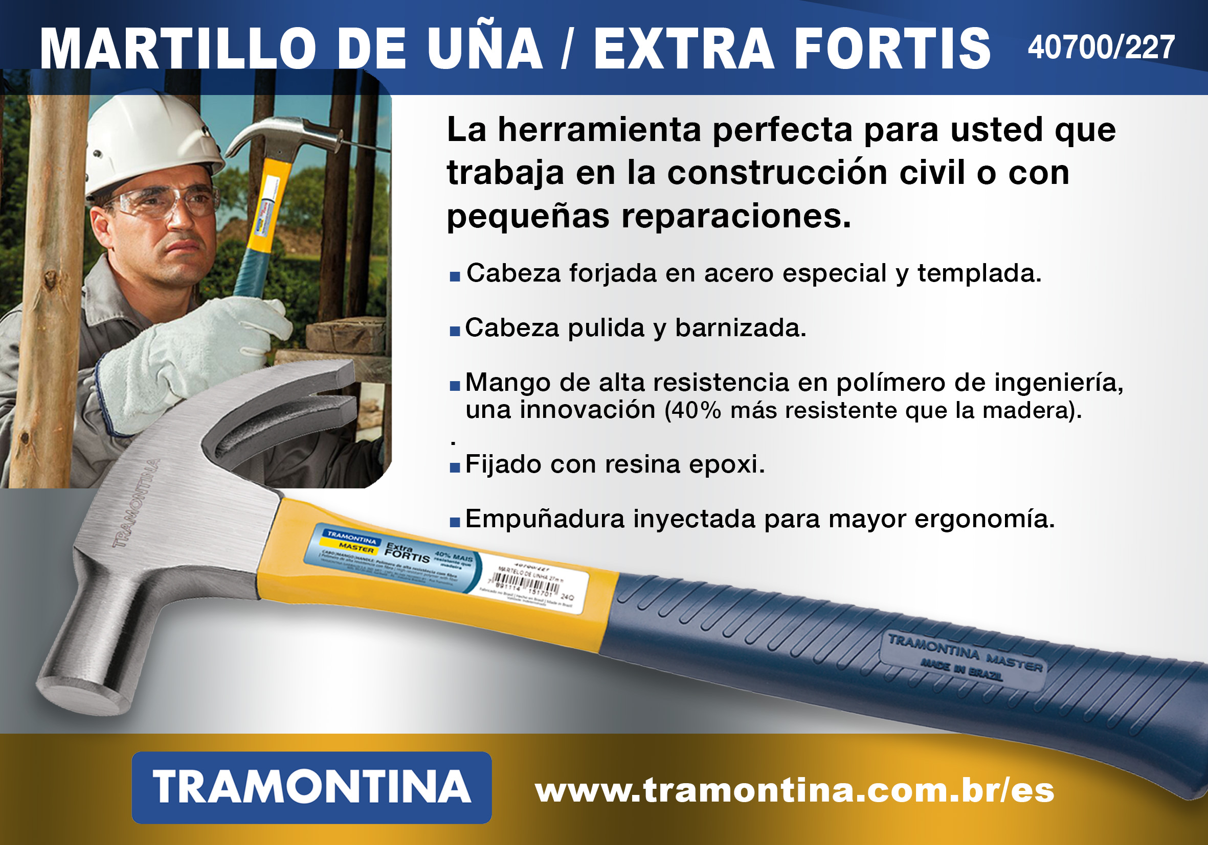 Martillo de Uña - Extra-FORTIS de TRAMONTINA