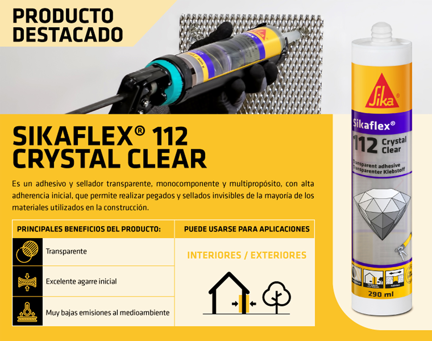 SIKAFLEX® 112 Crystal Clear
