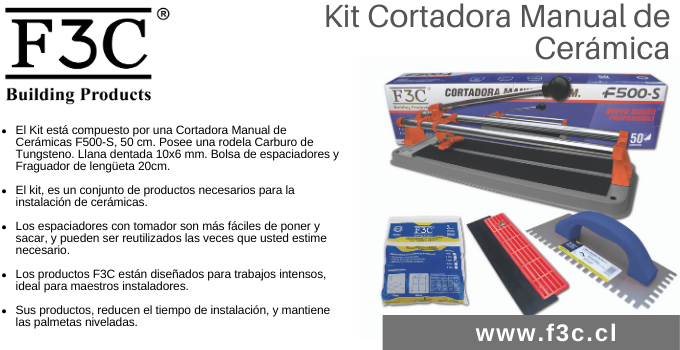 Kit Cortadora de Cerámica Manual